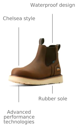 Image of ARIAT Work Rebar Wedge Chelsea Waterproof Work Boots