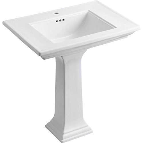 Kohler KOH2268-1-0 Memoirs pedestal lavatory with single-hole faucet drilling White