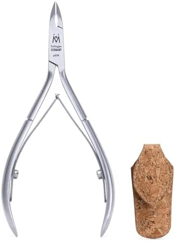 GERMANIKURE Double Sharpened Professional Cuticle Nipper, Cork Case image 4