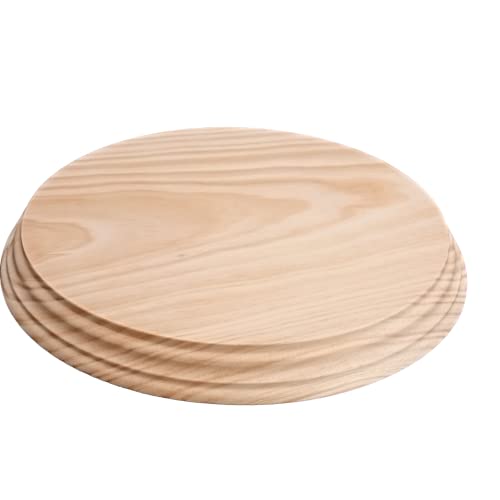 Peana madera redonda. En madera de pino macizo, torneado. En crudo, se puede pintar. (Diámetro 24 cms)