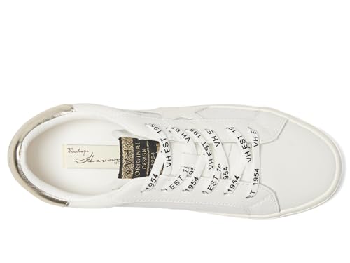 Image of VINTAGE HAVANA Womens Kate Slip On Sneakers Shoes Casual - Gold, White