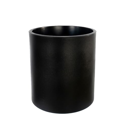 newgarden - Macetero Redondo Hortensia Decorativo para Interior y Exterior. Muy Resistente a los Rayos UV. Maceta Grande para Flores y Plantas Hecho Polietileno en España (40 cm, Negro)