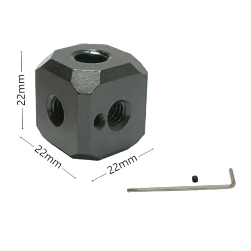 UrbanHui Adaptador de agujero de tornillo de trípode Multi Thread 1/4 y 3/8 para cámaras, trípodes, monopiés, aluminio, antitorsión para vlogging, transmisión en vivo, 1 pieza (rojo) - imagen 2