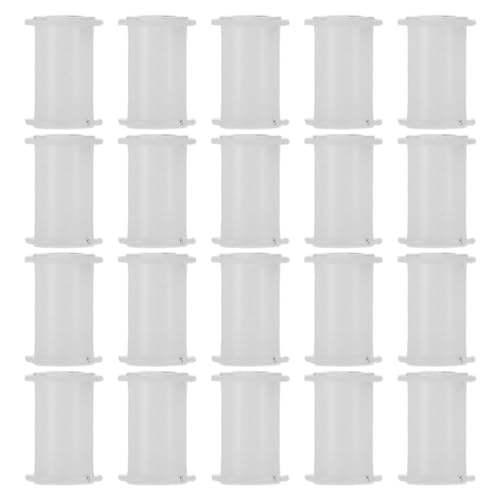 HOMOBABE 20 Piezas Rodillo de Presión Blanco de Plástico para Reparación de Grabadoras y Casetes Movimiento Fluido y Resistente al Desgaste en Mantenimiento Profesional