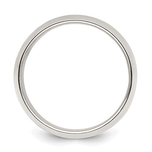9mm Half Round Sterling Silver Wedding Band Ring2