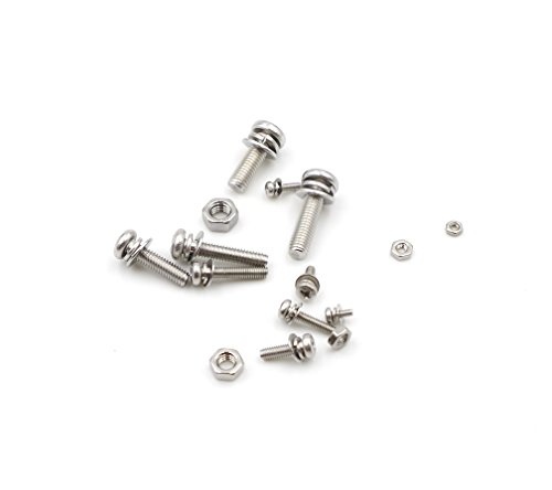 HVAZI M2 M2.5 M3 M4 M5 parafusos de cabeça de aço inoxidável Phillips Combine com arruela de mola e