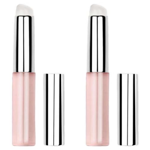 【1/2 個】シリコンリップブラシ 携帯用、リップブラシ シリコン 口紅用、ファンデーションブラシ、リキッドファンデーションブラシ、ファンデーションブラシ 平型 携帯、化粧ブラシ チークブラシ 自然 柔らかく、クリーム、パウダー 用 丸頭 メイクブラシ 旅