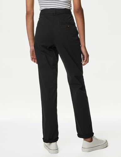 Image of Marks & Spencer Cotton Rich Tea Dyed Slim Fit Chinos