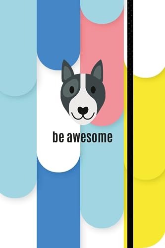 Caderno de Anotações tipo Moleskine Caderneta sem Pauta Capa Dura com Elástico - Dog be awesome: Sej