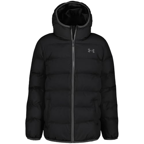 Image of Under Armour Kids Pronto Puffer Jacket Juniors Long Sleeve Black/black 12-13 Years