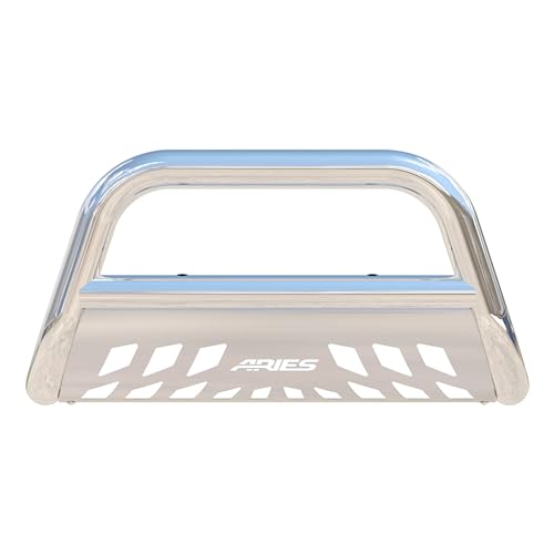 Image of ARIES 35-3004 3-Inch Polished Stainless Steel Bull Bar, No-Drill, Select Ford Expedition, F-150