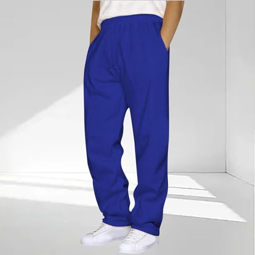 Men's Baggy Sweatpants Straight Leg Loose Jogger Pants Workout Casual Pant Loose Athletic Trousers with Pockets2