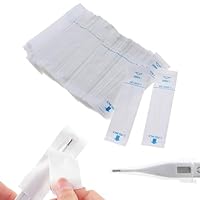 100 Stücke thermoscan schutzkappe,Digital-Thermometer Sondenabdeckungen,Universelle elektronische Thermometerabdeckungen für mündliche Achselhöhle rektale elektrische Thermometer