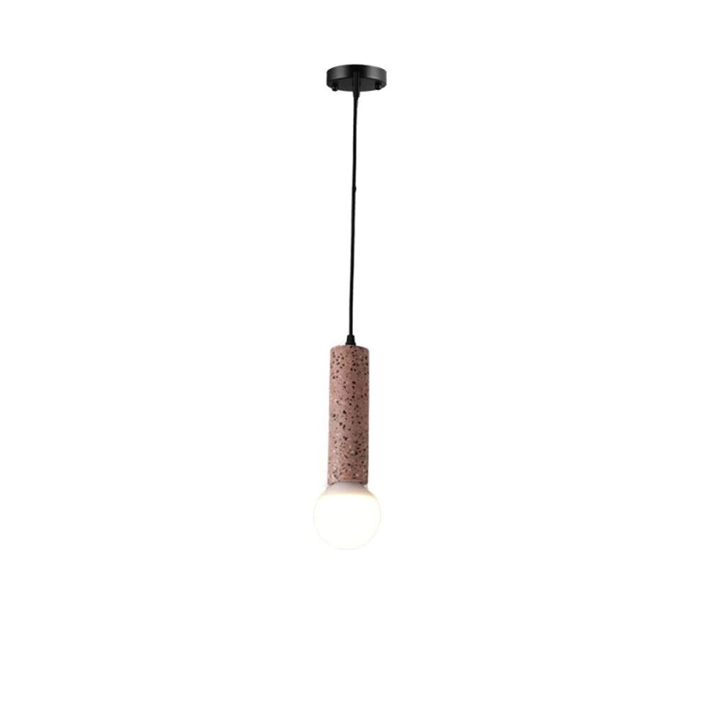 Lámpara colgante de cemento gris gris con cable ajustable de 20x6 cm para techos modernos 7