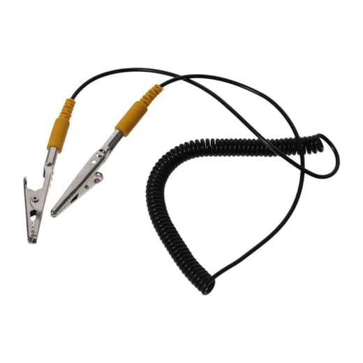 180cm/71" Freedom from Tangles 2mm Anti-Static ESD Grounding Cable with Double Alligator Clip Claw Long Life Span