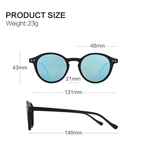 Image of ZENOTTIC Polarized Round Sunglasses, Stylish Sunglasses for Men and Women Retro Classic, Multi-Style Selection