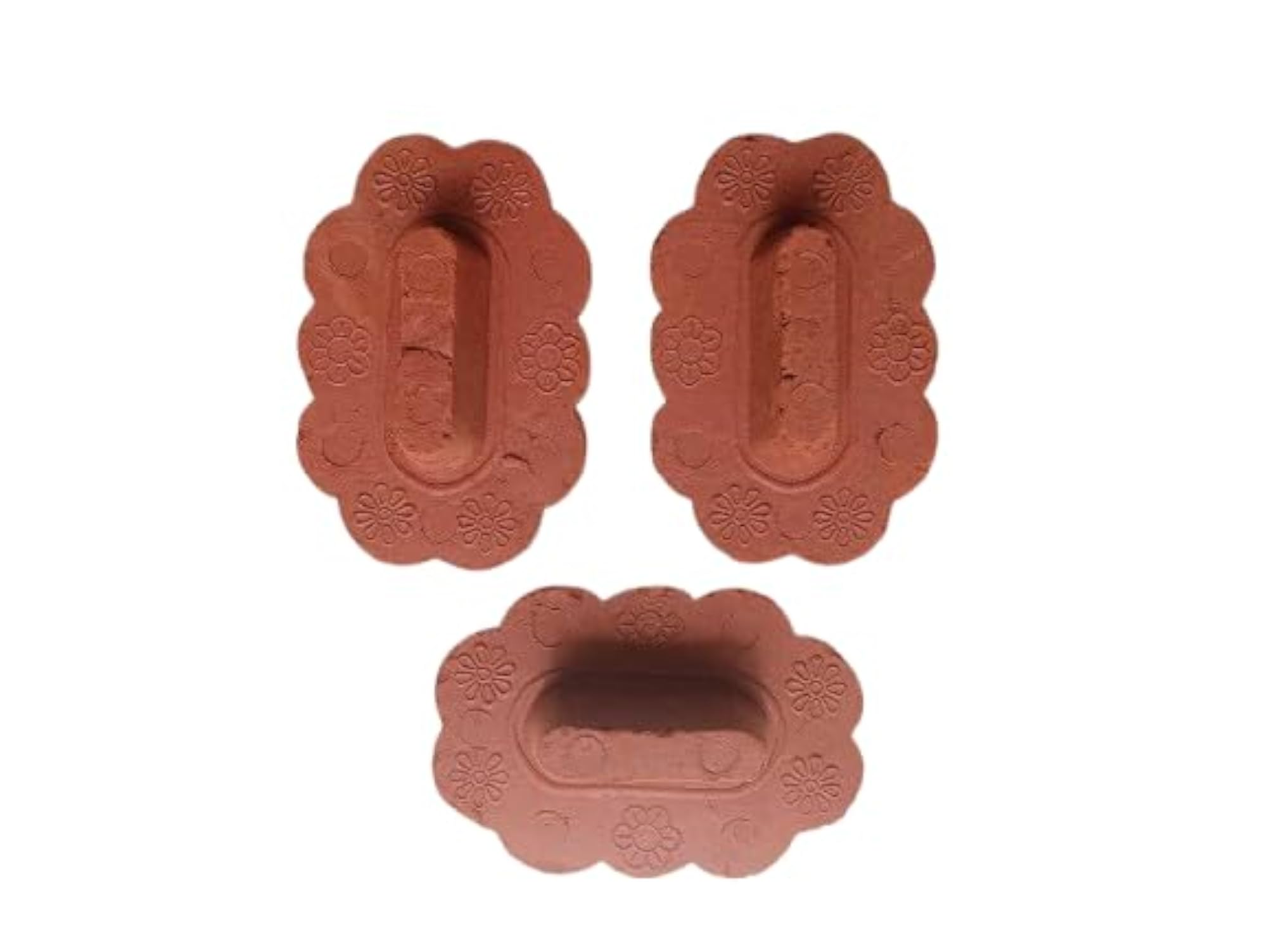 Traditional Indian Foot Scrubber, Terracotta, Pack of 6