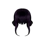 K-pop De-mon Perücke, violette Haarverlängerungen, Cosplay, Cosplay...
