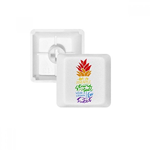 Keycaps PBT pour clavier mécanique sans marquage Rainbow LGBT Blanc