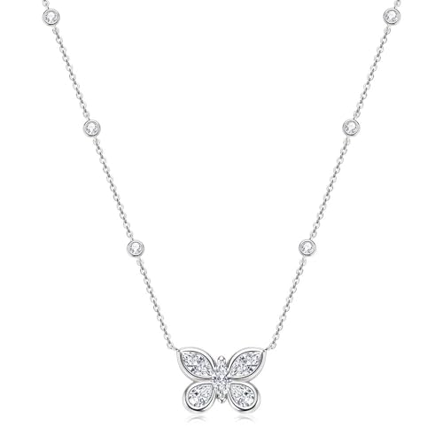 Pendentif papillon pour femme en argent sterling bijoux anniversaire