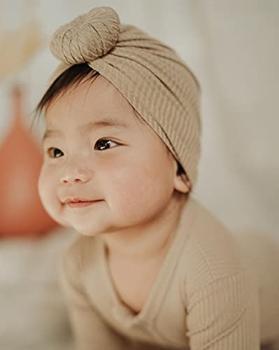 Baby Hats Newborn Baby Turban Baby Girls Hospital Hat Infant Toddler Kid Hat Big Hair Bow Top Knot Head Wrap #TOP5