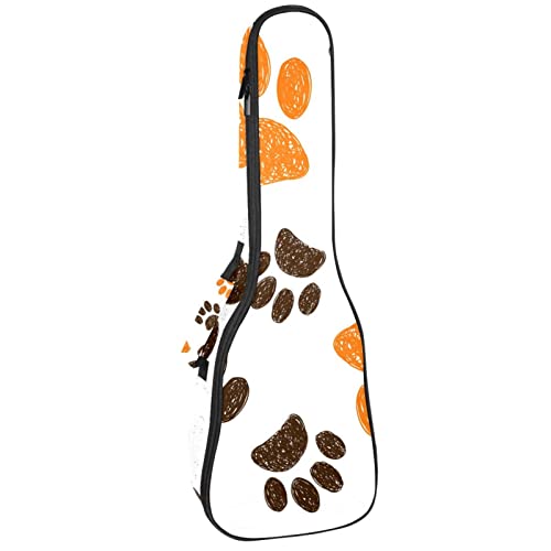 Sac ukulélé ténor imperméable rembourré contre les chocs et la pluie motif patte