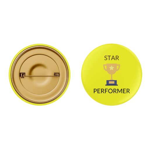 Image of Star Performer Pin Button Badge - Pack of 10