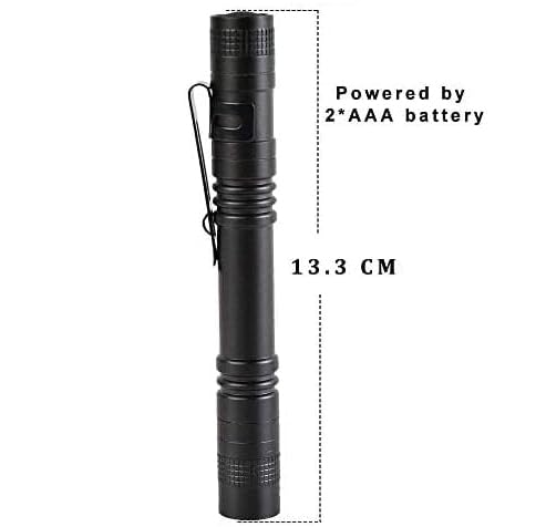 MODOAO 4-Pack XPE-R3 LED Clip Flashlights, 5.25" Compact Rechargeable Torch, Lightweight, Water-Resistant - Image 2