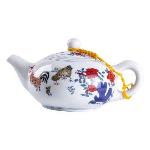 TOYZFRIENDY Tetera Vintage con Filtro Suelto Capacidad Grande Rápida Conducción Calor Fácil Limpieza y Almacenaje Compacto para del Té