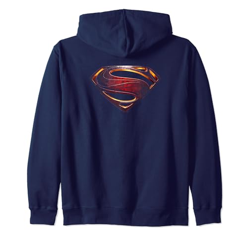 Justice League Movie Superman Shield Logo Zip Hoodie