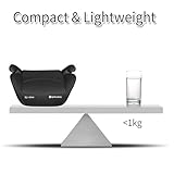 globakids I-Size Booster Car Seat - 125-150cm,Child Booster Seat,Comfortable, Compact & Lightweight,Portable Car Seats for Kids,ECE R129，Black - Image 5