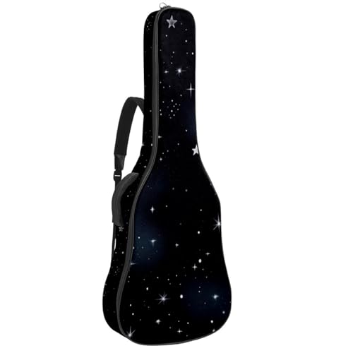 Sac pour guitare acoustique 40-42 pouces étanche housse noir ciel étoilé