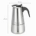 Imagen de Cafetera Italiana en acero inoxidable 10 tazas  Cafetera Italiana inducción para espresso