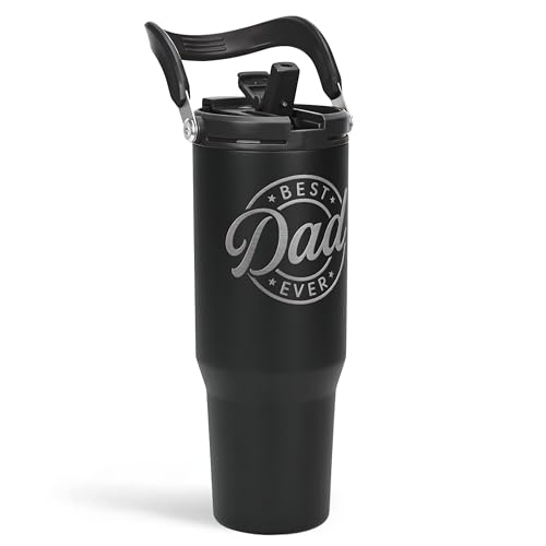 Best Dad Ever Tumbler 30oz, Stainless Steel...