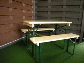 Kunibert Bierzeltgarnitur Biergartengarnitur Klappgarnitur Terrassengarnitur Die Halbe Länge:110cm