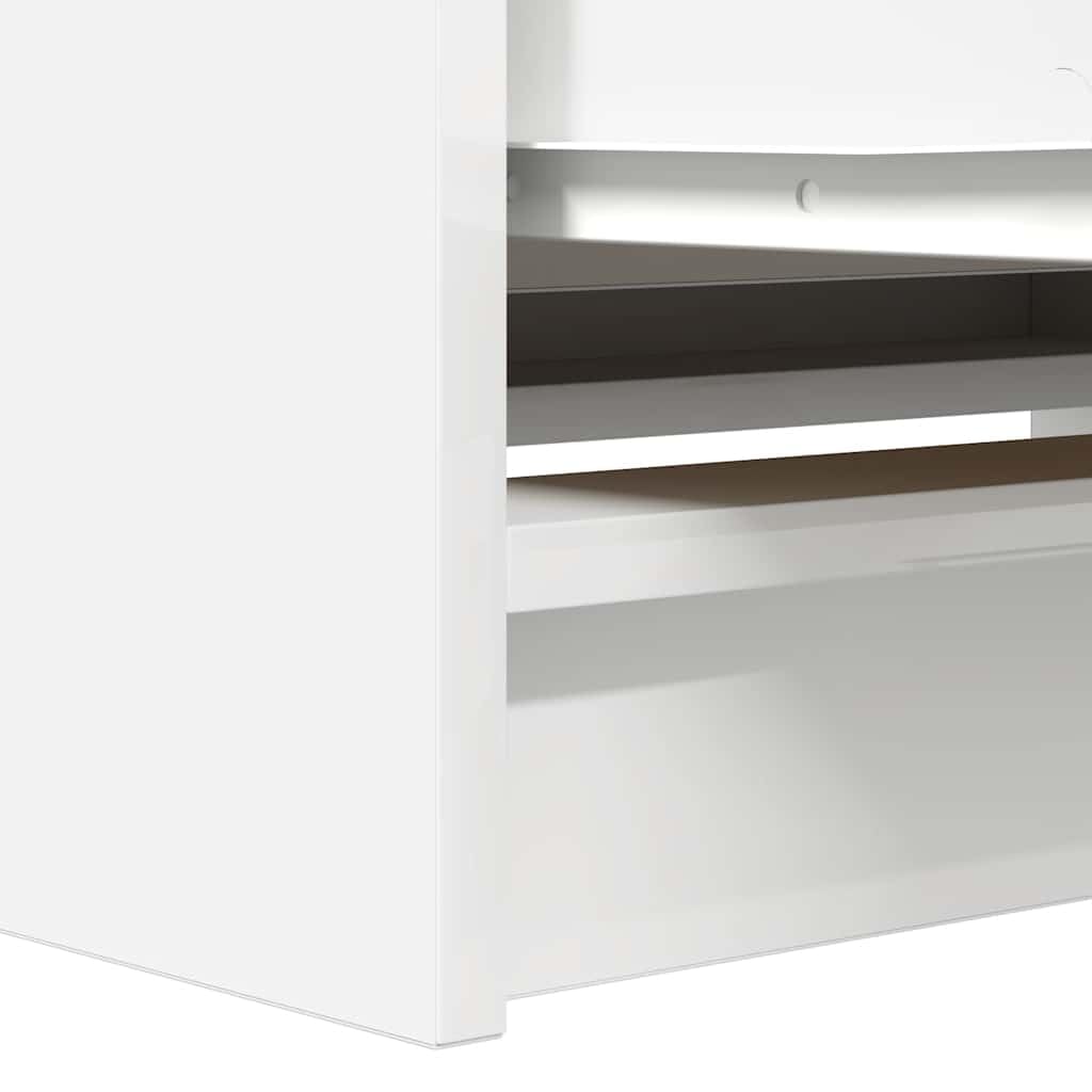 vidaXL Mobile Porta TV Bianco 80x35x54 cm in Legno Multistrato