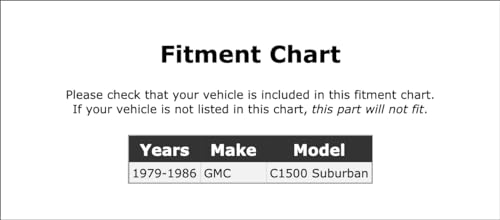 Dome Light Lens Compatible With GMC C1500 Suburban 1979 1980 1981 1982 1983 1984 1985 1986 PC-834138