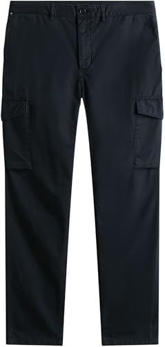 Tommy Hilfiger Herren Cargo Hose Denton Twill mit Taschen, Blau (Desert Sky), 29W/36L – Ansicht 5