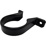 Duraplast UK™ Black Universal Waste Pipe Clip 50mm for Solvent or Pushfit Pipe | Secure & Durable PVC Bracket for Waste Pipe Support | Pack of 10 | for Plumbing & Bathrooms | Easy Installation
