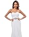 Dreambridal Simple A Line Chiffon Bride Wedding Dress, White, Size 2