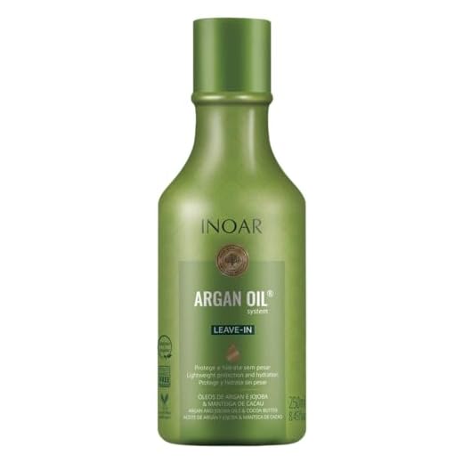 Leave-In Argan Oil Hidratante Antifrizz 250Ml, Inoar