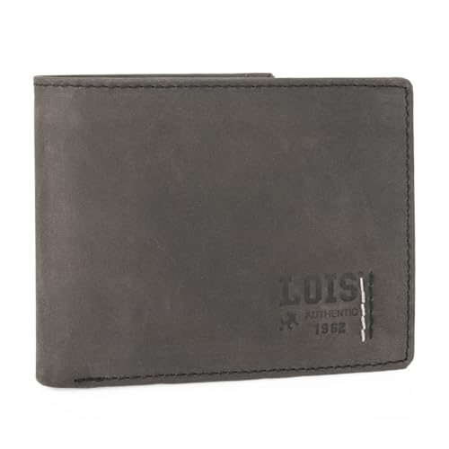 Imagen de Lois Cartera de Piel para Hombre Cartera Hombre Piel con Monedero Interior y Tarjetero