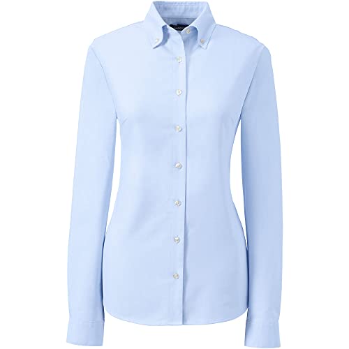 Image of Lands' End School Uniform Women's Long Sleeve Oxford Dress Shirt