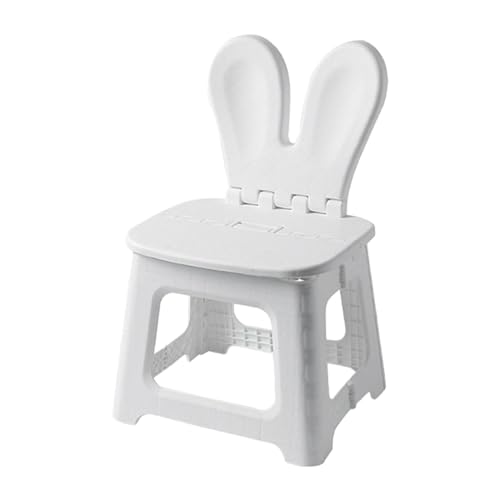 Taburete plegable de cocina para hogar e interior con respaldo de conejo 7