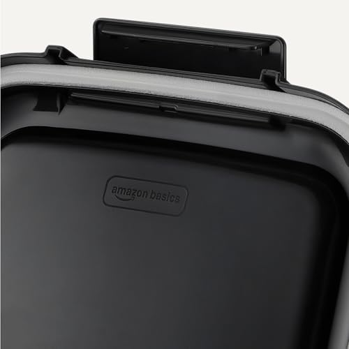 Amazon Basics Tierfutterbehälter für, 4.5 kg,Transparent und Schwarz