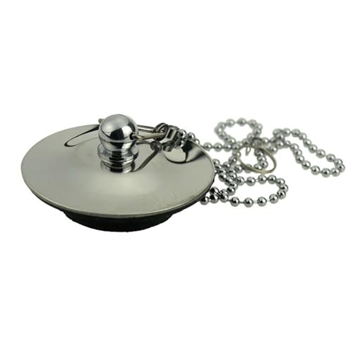 Cnrfeoap Plug Drenaje Fregadero Y Bañera Multifunción con Cadena 50 Cm En Cadena Eficiente Baño Y Ajuste del Fregadero con Cadena 50 Cm para Uso Doméstico