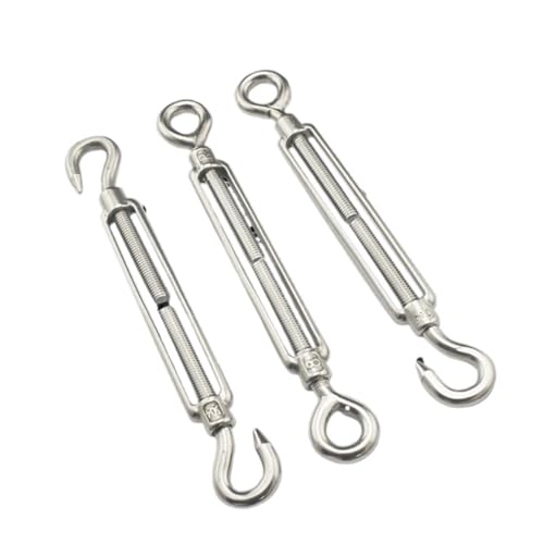 Turnbuckle 20 PCS Dispositivo de Tensión para Cable de Acero Inoxidable 304 (Tipo OC, M4) miniatura 1