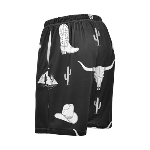 Summer Men's PJ Pajama Pants Bottoms,Soft Sleep Shorts Sleepwear with Pockets for Men Athletic Workout S-2XL4