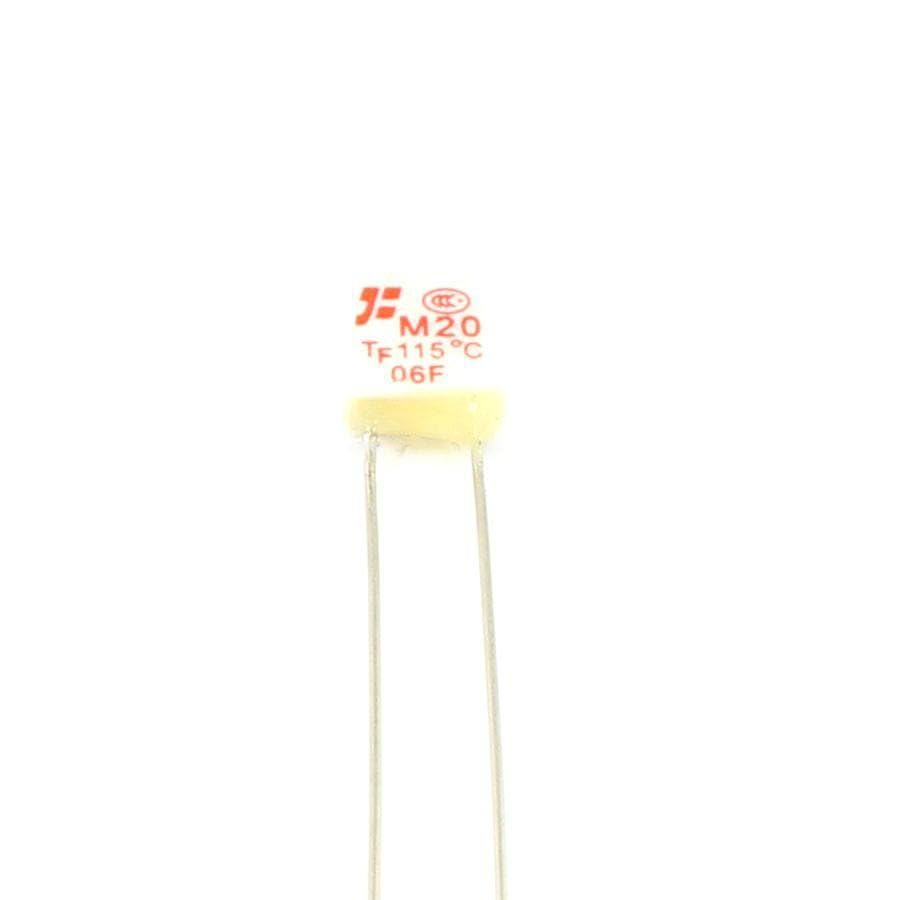 Generic 50 Pcs M20 Cutoff TF 115 Degree Thermal Fuse 2A 250V