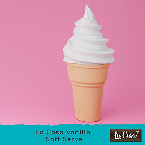 La Casa Soft Serve or Softy Premix - French Vanilla | Extra Creamy & Strong Flavor | Simply add Milk to prepare Soft Serves | 250g |
